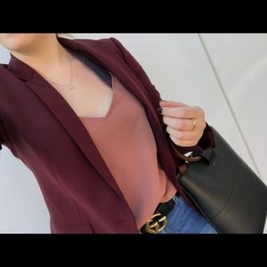 Theory Maroon Blazer